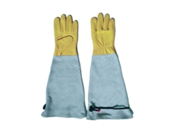 Guantes De Jardinería, De Piel De Oveja, Resistentes A Pinchazos Y Cortes, Largos.