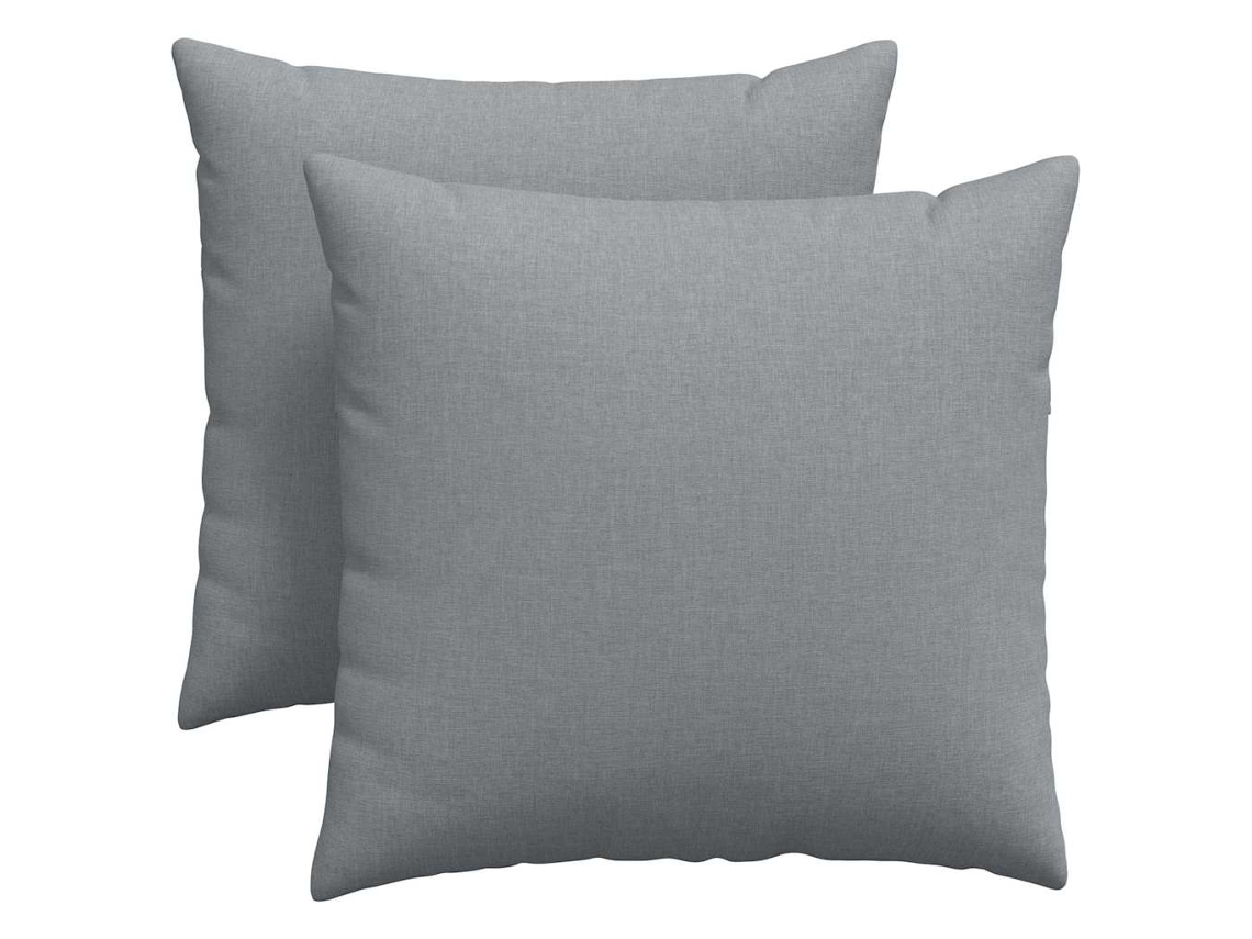 Juego de 2 cojines para sofá HARLANV1 de 45x45 cm, color gris claro.