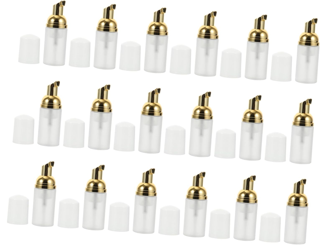 Paquete De 16 Botellas Portátiles De Pet Con Dosificador De Espuma Para Champú Y Jabón.
