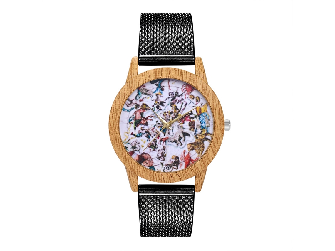 Pulsera De Piel Sintética Para Mujer Zhoulianfa Con Estampado De Corazones Y Reloj De Cuarzo Blanco