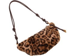 Bolsa Tote Feminina Ciieeo Com Estampa De Leopardo Em Pele Sintética, Alça De Ombro Ajustável, Estilo