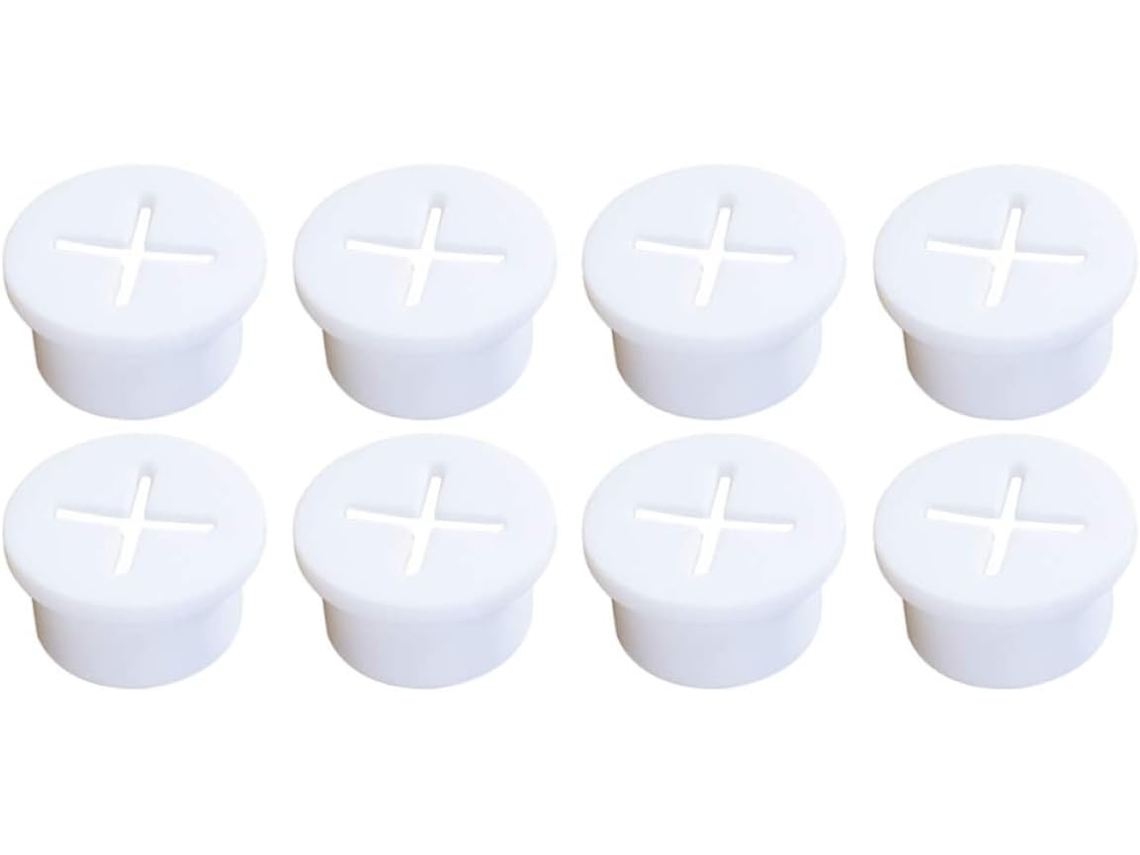 Juego de 8 pasacables de silicona suave con orificios de 25 mm, organizador de cables con tamaño Gokoco