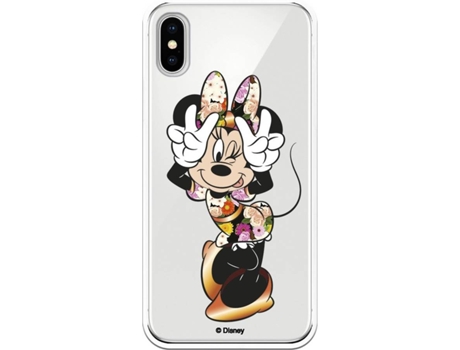 Funda Apple iPhone XS LA CASA DE LAS CARCASAS Minnie (Transparente)