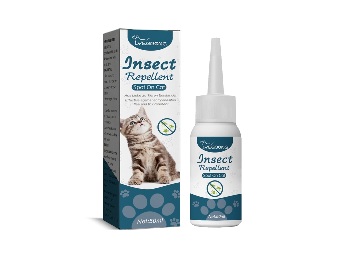 Yegbong Agente Anti-pulgas Y Garrapatas Para Mascotas, Gotas Externas Para Desparasitación Y Limpieza De La Piel Para Gatos Y Perros