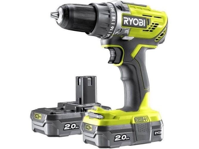 Conjunto de Taladro + 2 Baterías RYOBI RYO4892210148643