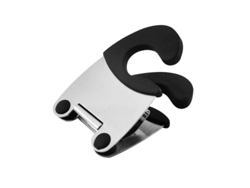 Pinza Lateral Antiquemaduras Multifuncional De Acero Inoxidable Para Olla Herramienta De Cocina 1 Unidad Negro