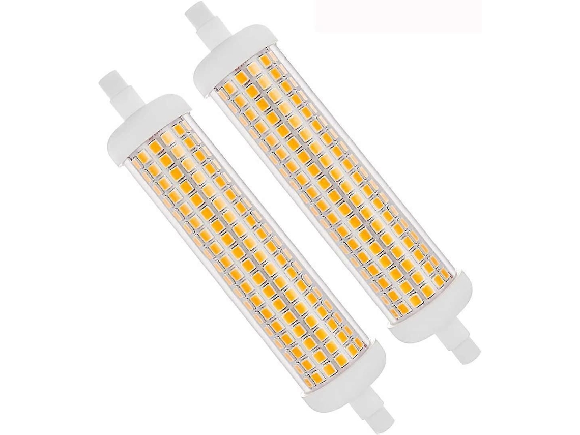 Rebe-2pack Bombillas Led R7s Regulables 118mm 3000k 20w Equivalente 100w 2000lm J Type 230v Caliente Blanca