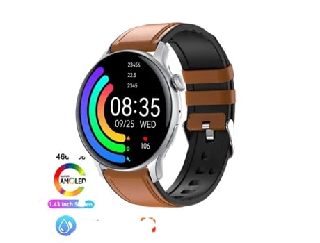 Smartwatch hombres 466*466 1,43 pantalla HD siempre muestra la hora Bluetooth llamada IP68 impermeable deportes reloj inteligente mujeres VEANXIN