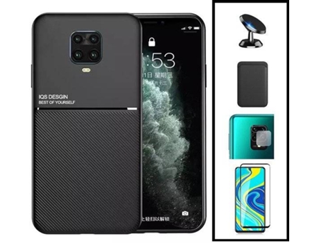 Kit Funda Magnetic Lux, Magnetic Wallet, 5D Full Cover, Protector de Cámara Trasera y Soporte Magnético de Coche Xiaomi Redmi Note 10 Lite PHONECAR...