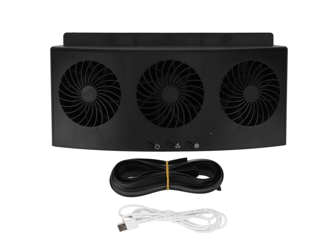 Ventilador De Escape Para Coche, 4000 Rpm, 3 Aspas, 2 Velocidades, Bajo Nivel De Ruido, Disipación De Calor, Usb.
