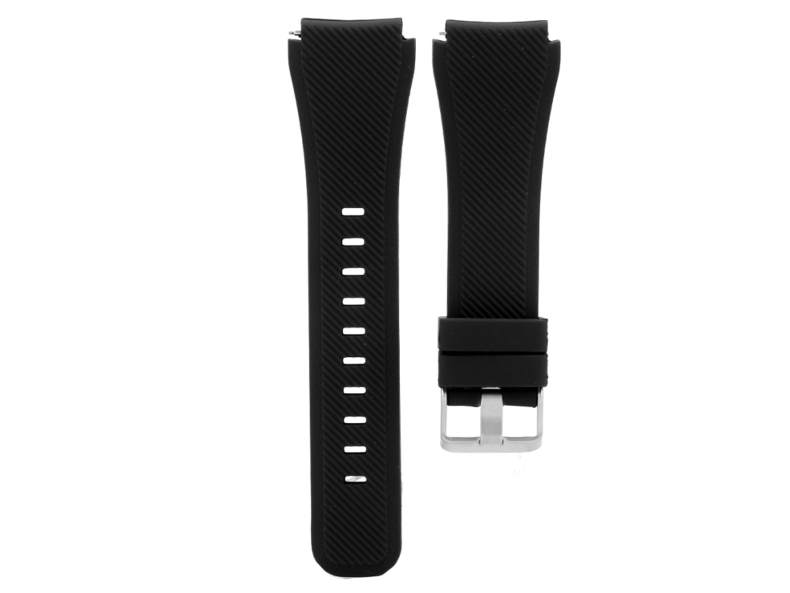 Correa de silicona ajustable para reloj Samsung Gear S3 Frontier/Classic negro