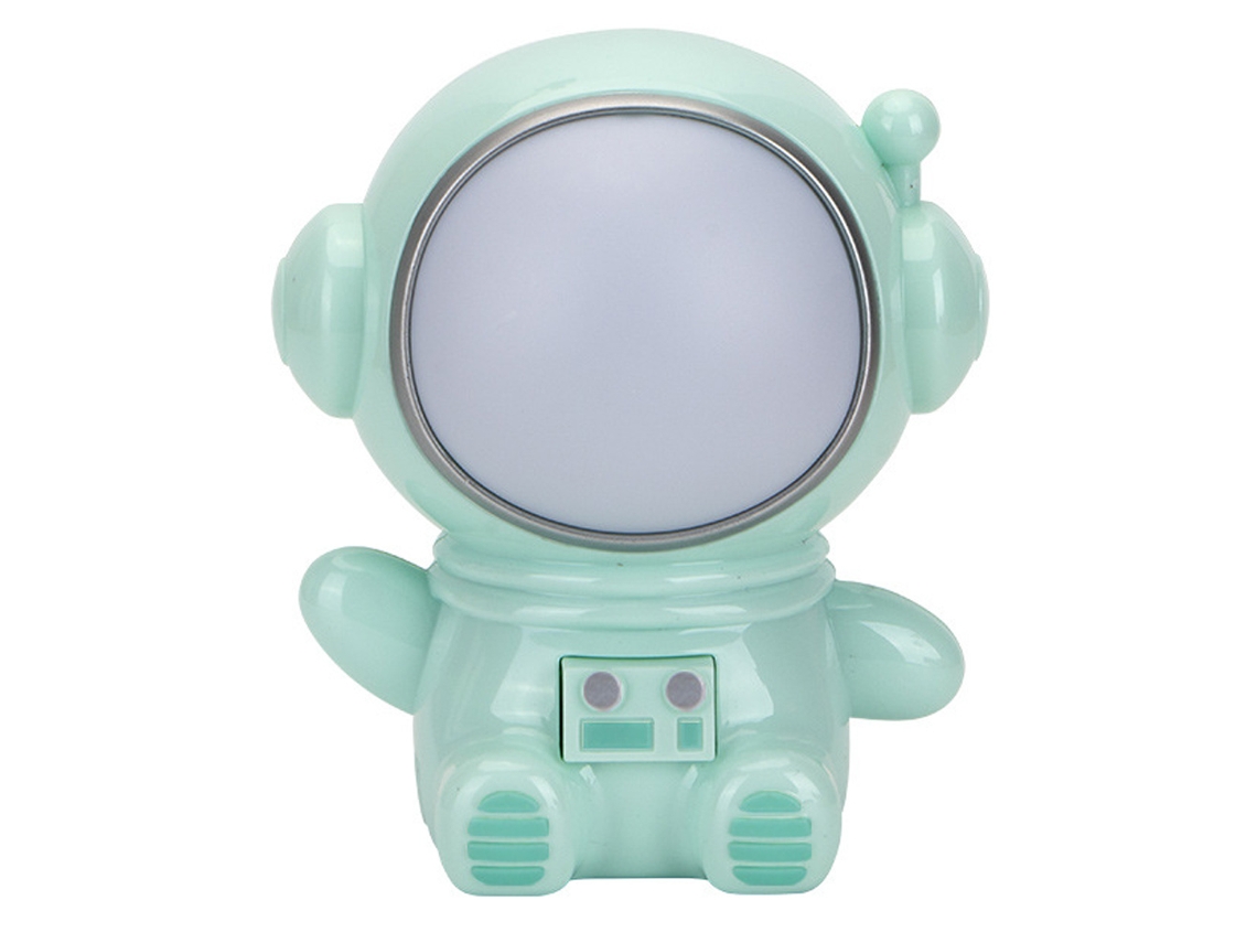 Luz Noturna De Astronauta - Astronauta Com Mudança De Cor Colorida - Verde JEIIBRZUI