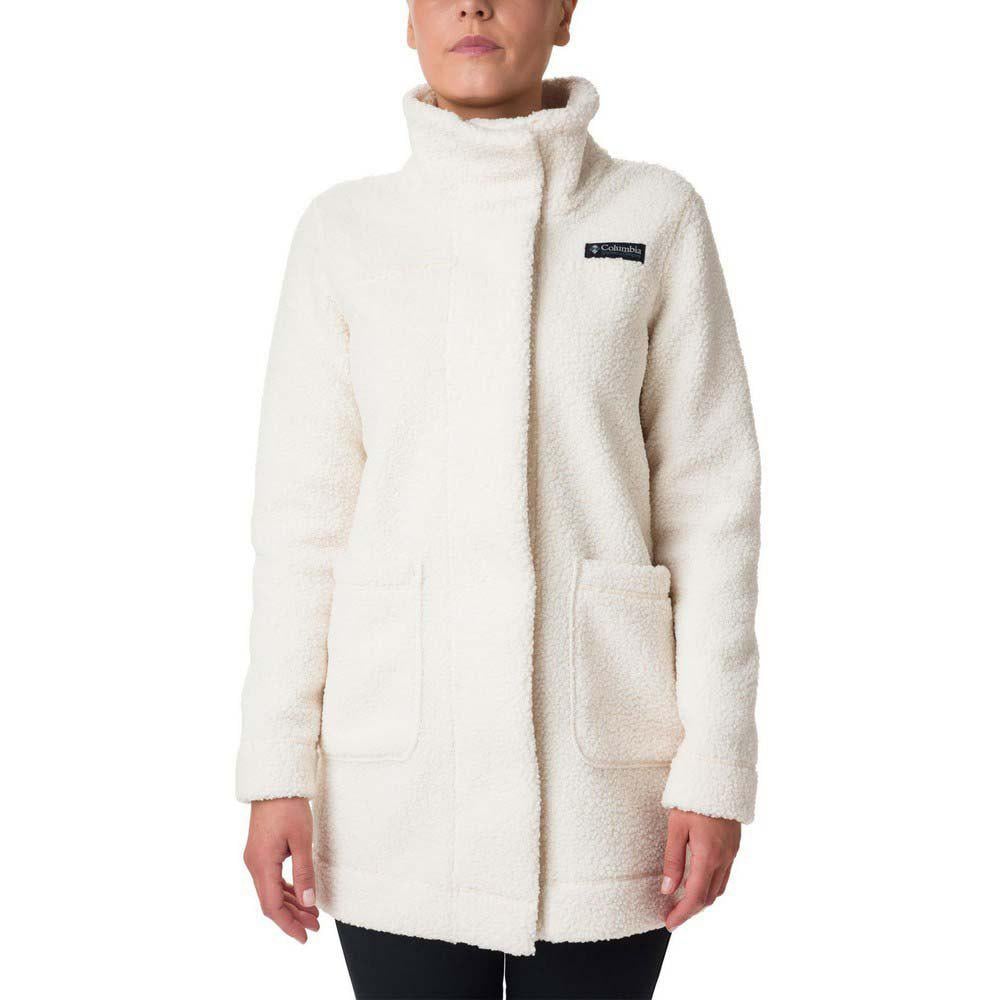 Columbia Panorama Abrigo largo para mujer polar lang beige montaña xs