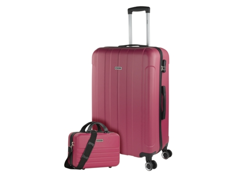 Juego de Maletas Rígidas Abs ITACA Havel fresa (48X73x28 cm - 2 Unidades)