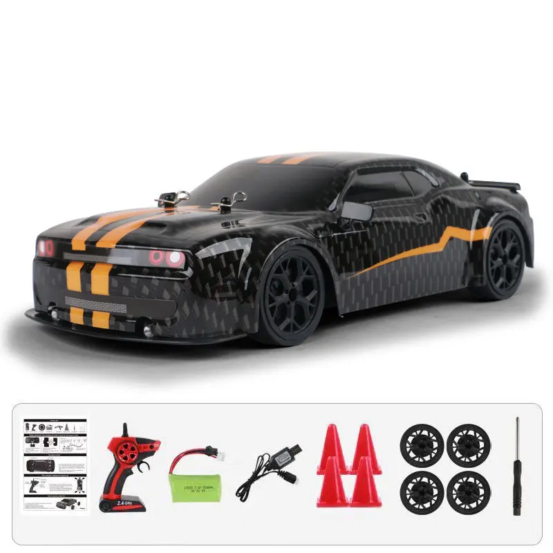 (negro) Coche De Control Remoto 4x4 2,4 G 30 Km/h Coche De Carreras De Derrape De Alta Velocidad Escala 1:14