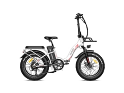Bicicleta Elétrica Dobrável Fafrees F20 Max - Bateria 48v 22.5ah (140-160km), Pneus 20×4.0, Freio Disco, Shimano 7v