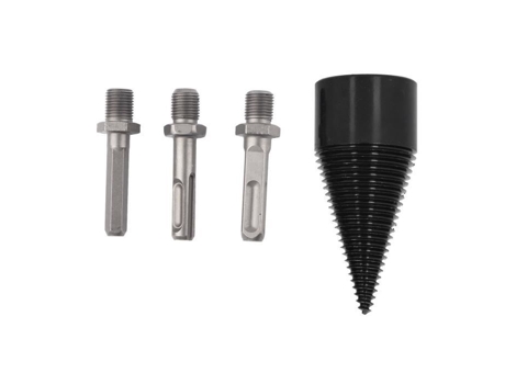 HURRISE Brocas divisoras de madera Brocas para leña 4 Brocas divisorias de madera Brocas desmontables Herramienta de perforación