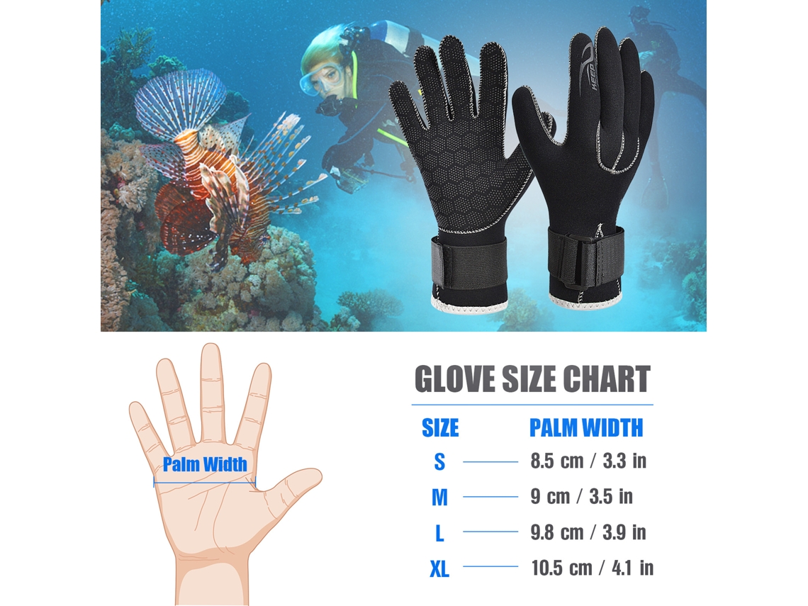 Luvas De Mergulho Neoprene 3mm Antiderrapantes Para Mergulho Snorkeling Surfing Canoagem Vela Mulher Homem