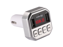 Transmisor de FM YIZHOOD B8 Mp3 Bluetooth 5.0 Dual USB Cargador de coche U disco / Tarjeta TF sin pérdidas plata