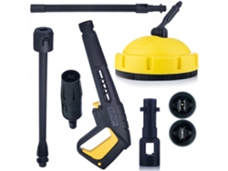 Kit de limpieza para hidrolimpiadoras de alta presión: pistola y lanza Vario + cepillo T-Racer | Compatible con Kärcher K2-K7