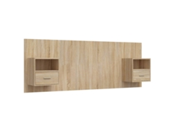 Maison Exclusive - Cabecero De Cama Con Mesitas Madera Contrachapada Roble Sonoma