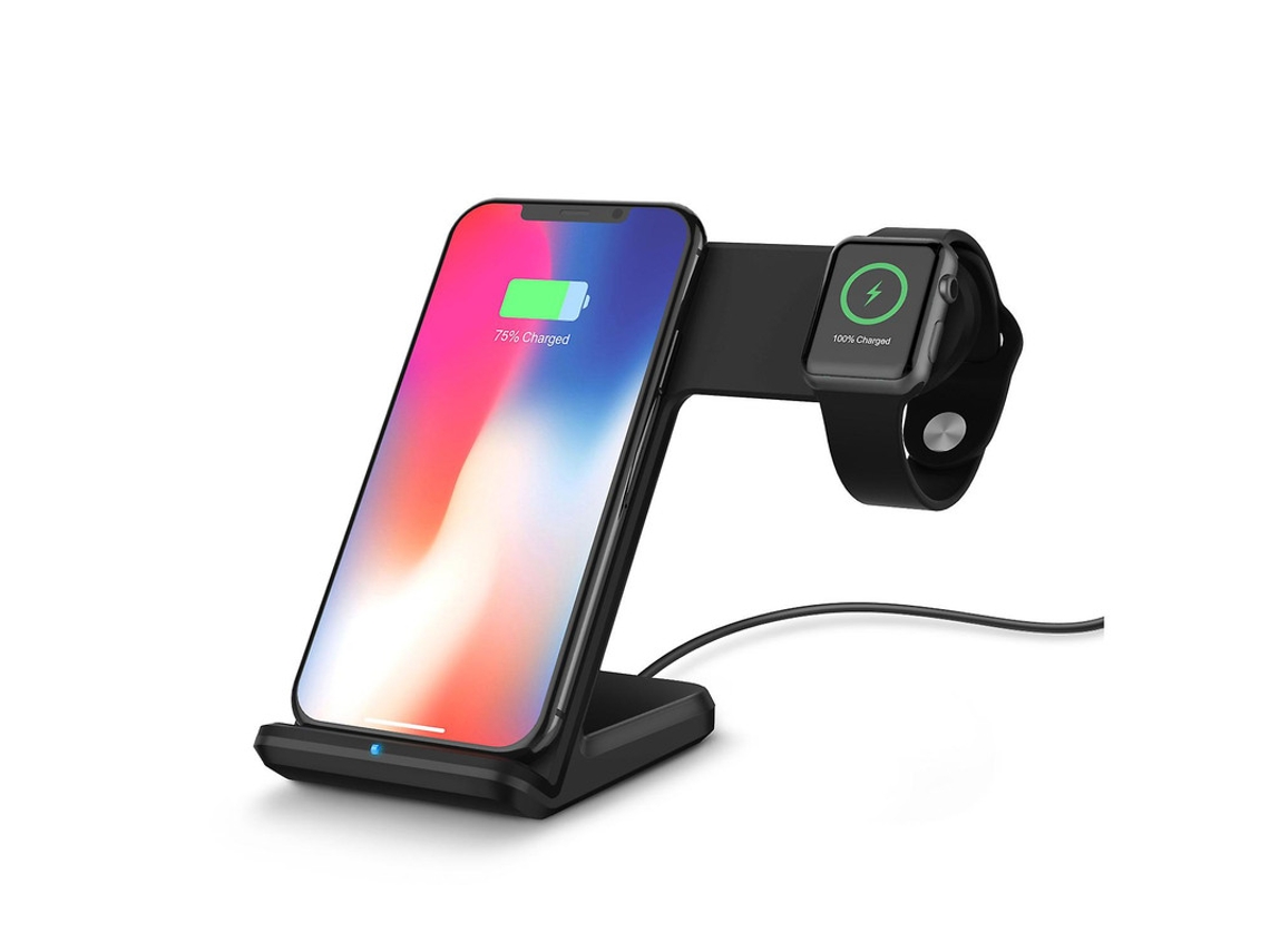 Cargador Sem Fio Qi Para Samsung Yizhood Seda Negro