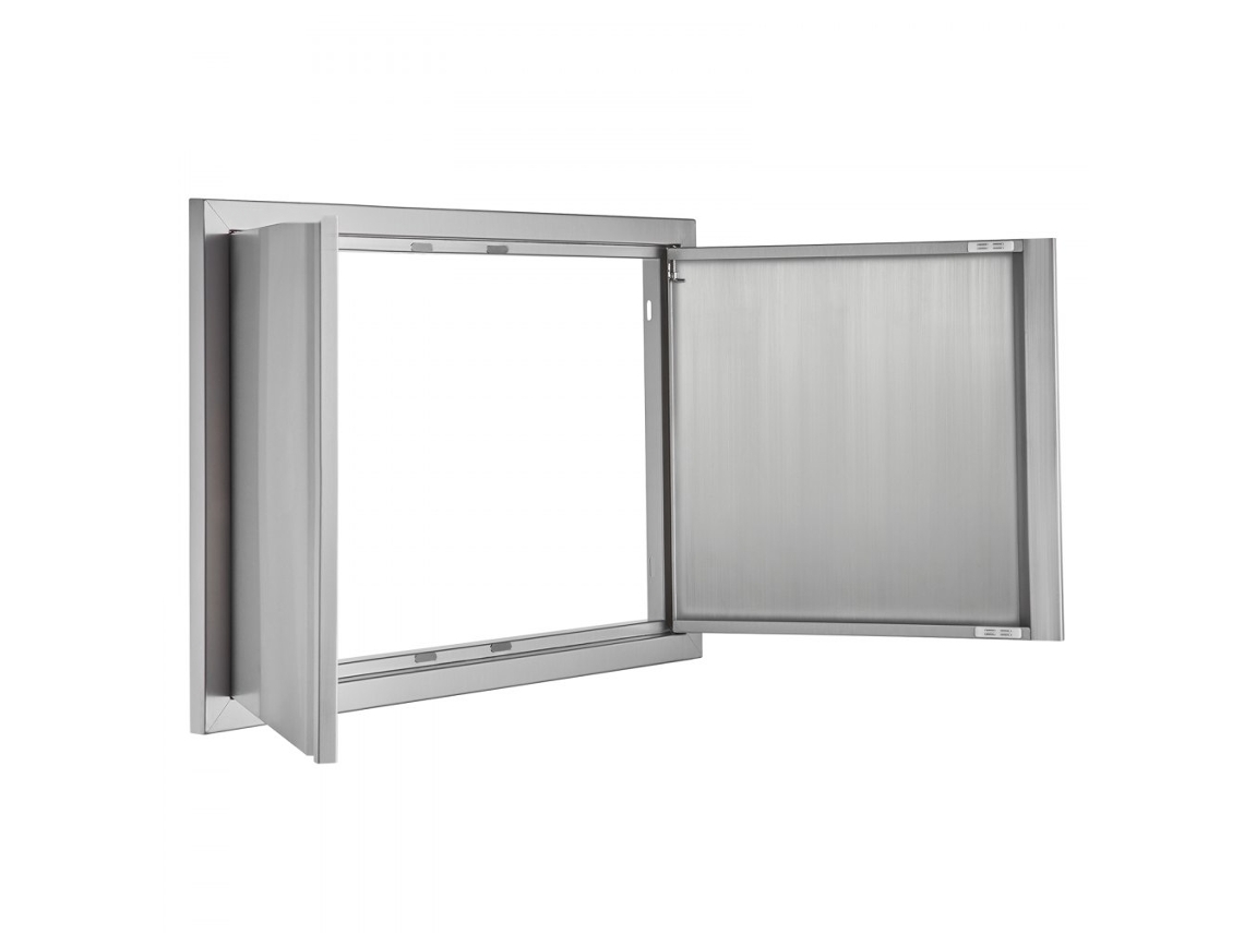 Puerta Doble de Acero Inoxidable 710x482mm para Isla Grill o Mueble Exterior Tekmaquinas