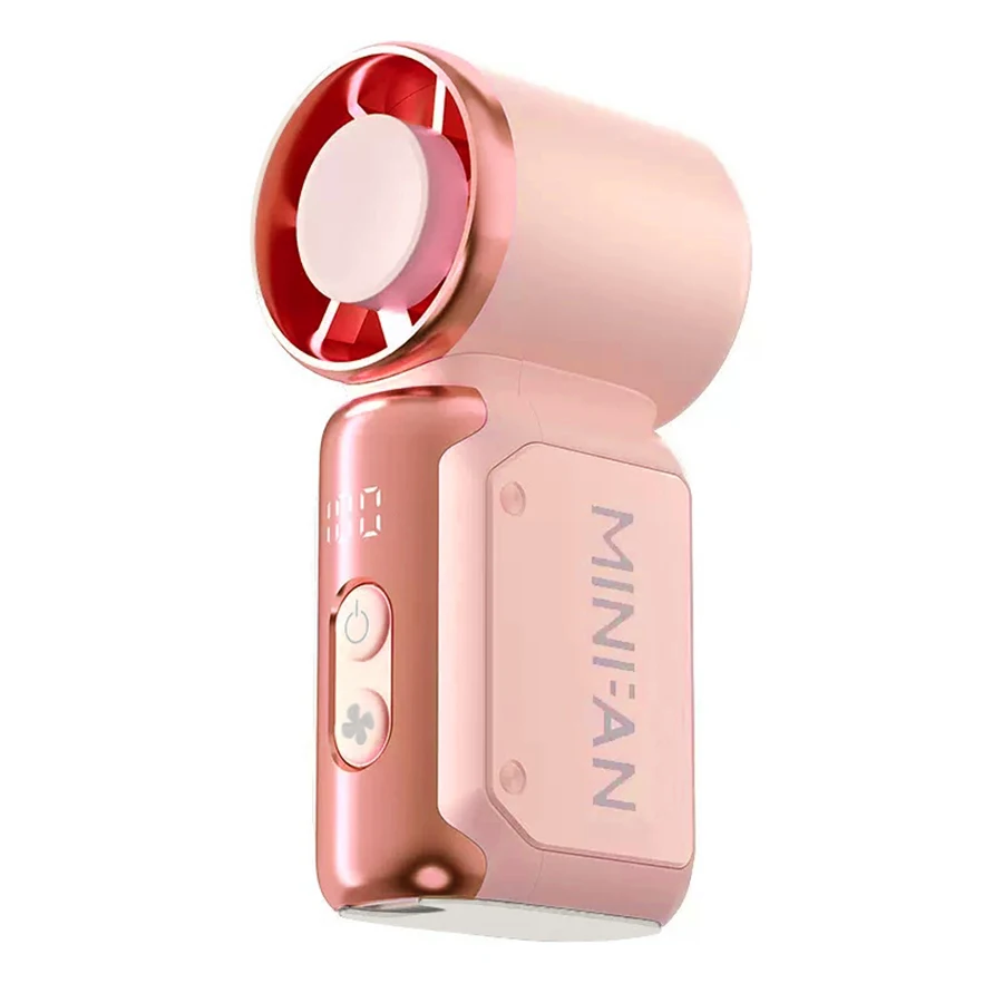 Ventilador Ultrasilencioso (rosa), Recargable Por Usb, Ajustable Hasta 199 Grados, Perfecto Para Viajes De Verano.