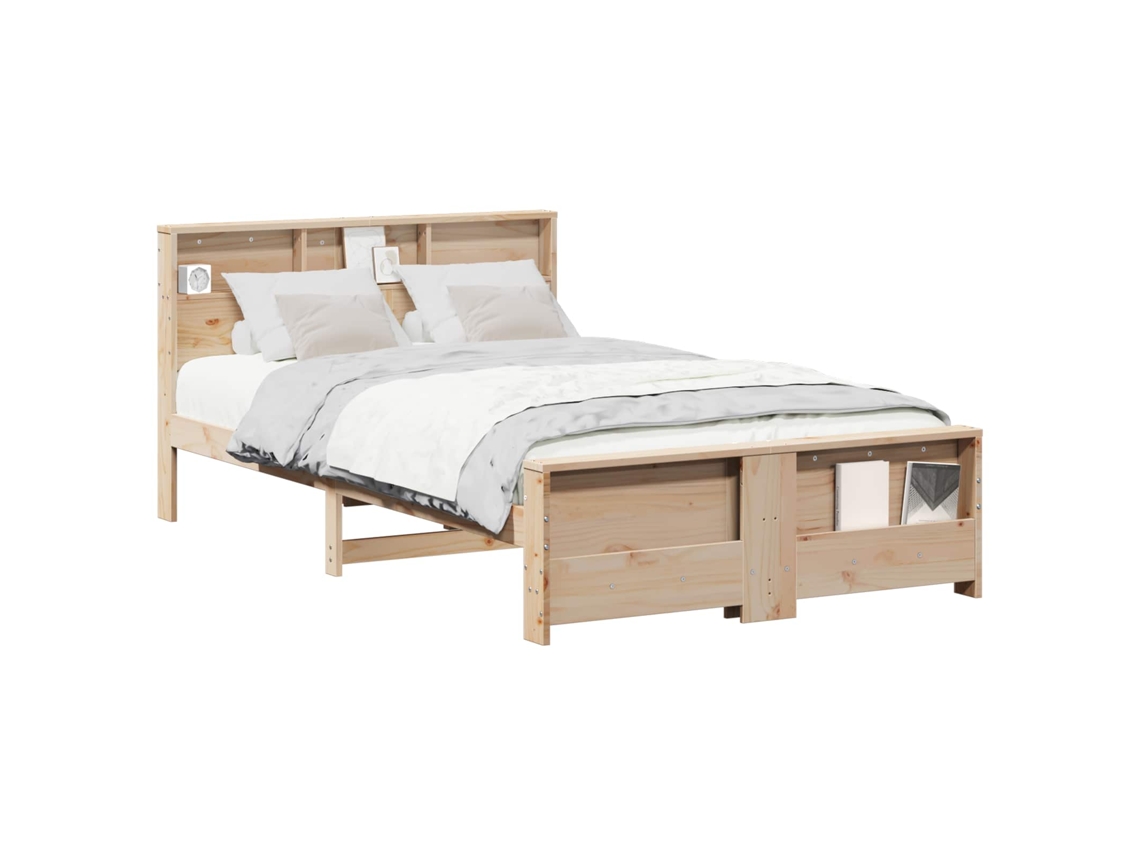 Maison Exclusive - Estructura De Cama Marrón 120 X 200 Cm Madera De Ingeniería