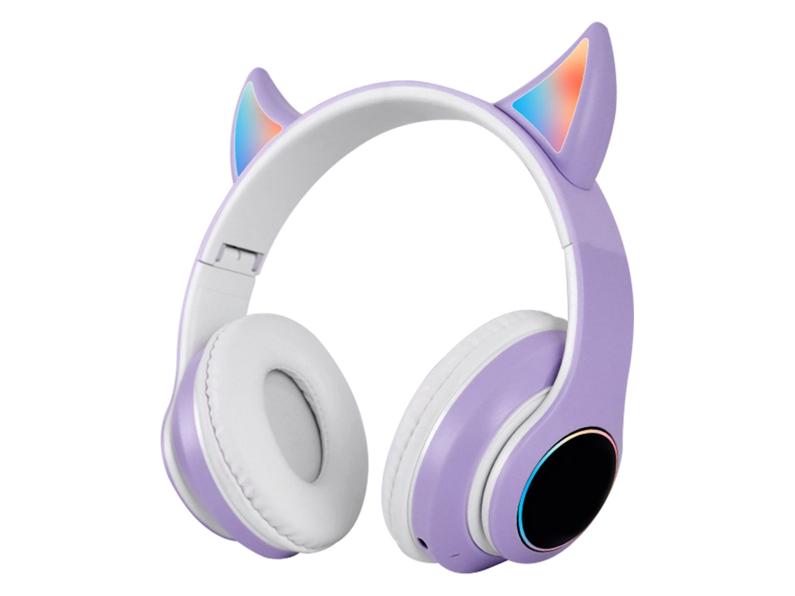 Auriculares Bluetooth Plegables Hifi Con Efecto Luminoso, Ligeros, Cómodos Y Bonitos, Inalámbricos,