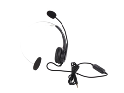 Auriculares Mono Con Cable De 3,5 Mm Para Camioneros Con Micrófono Con Cancelación De Ruido Y Control De Volumen Para Teléfonos Móviles Y Ordenadores Portátiles.