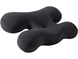 Almohada Eifson De Espuma Con Estructura Acanalada Y Soporte Ajustable, Cómoda (gris Oscuro)