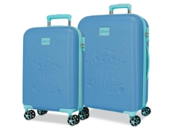 Disney Juego De Maletas Abs Travelling With Stitch Azul