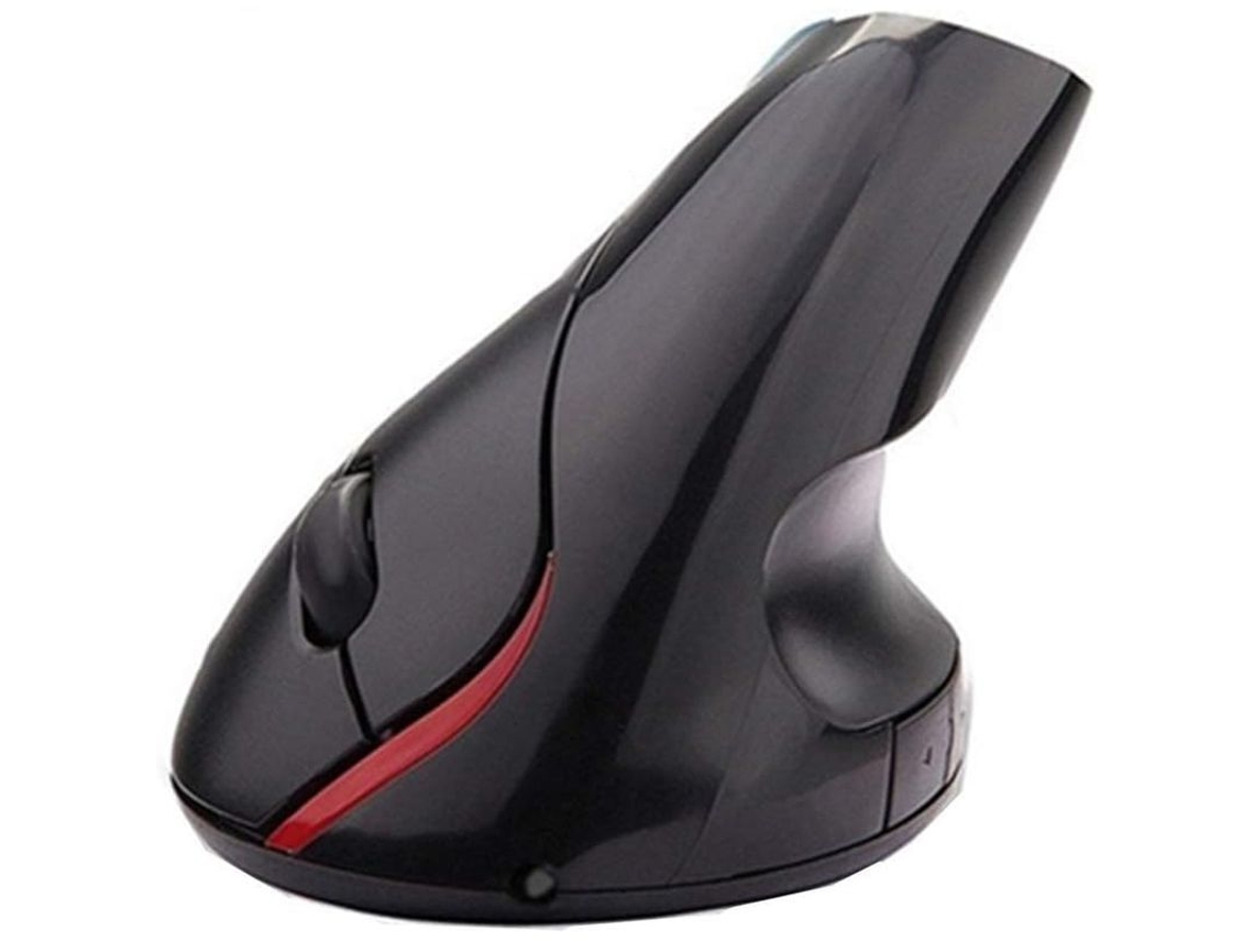 Ratón Vertical Inalámbrico Ergonómico Con Diseño Para Aliviar La Fatiga De La Mano Y La Muñeca (negro)