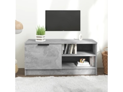 Mueble de TV 80x35x36,5 cm Madera Procesada Cemento Gris DKD HOME DECOR