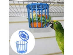 Cesta De Frutas Multifuncional Para Papagaios, De Cor Azul Criativa, Para Animais De Estimação.