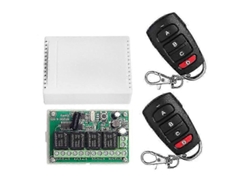 Módulo de control de relé de 4 vías, 4 canales, 12 V CC, 24 V CC, Vayotoy 433M