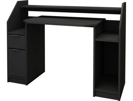 Escritorio ML-DESIGN con Cajón Negro (MDF - 123 x 55 x 90 cm)