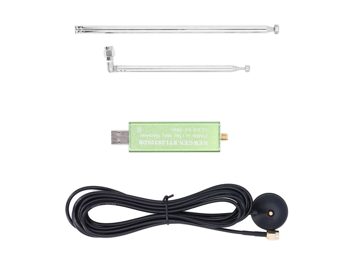 2026as-kit Radio definida por software SDR RTL2832U R820T2 Receptor escáner TV Banda completa 25-1760MHz