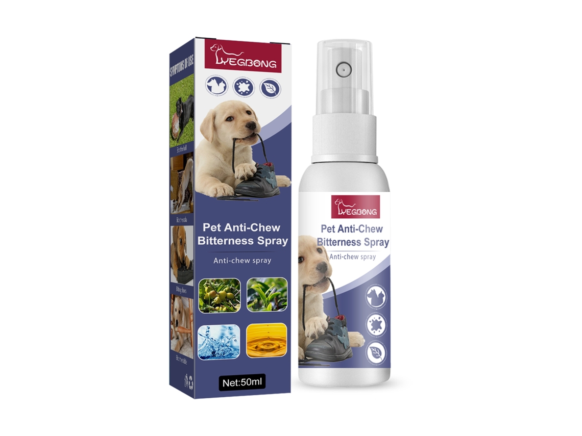 Spray anti-mordeduras para mascotas, amargo