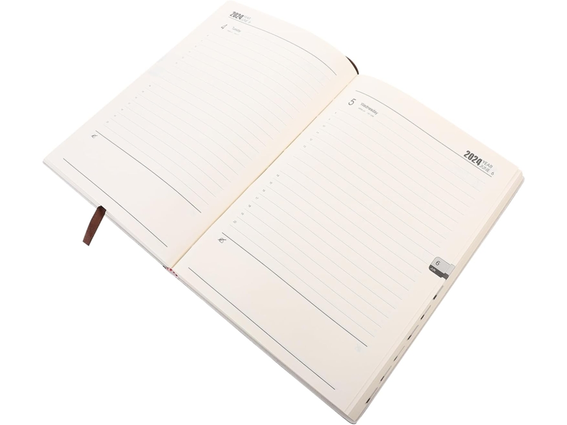 Agenda Académica Portátil En Inglés Con Índice Diario Brillante