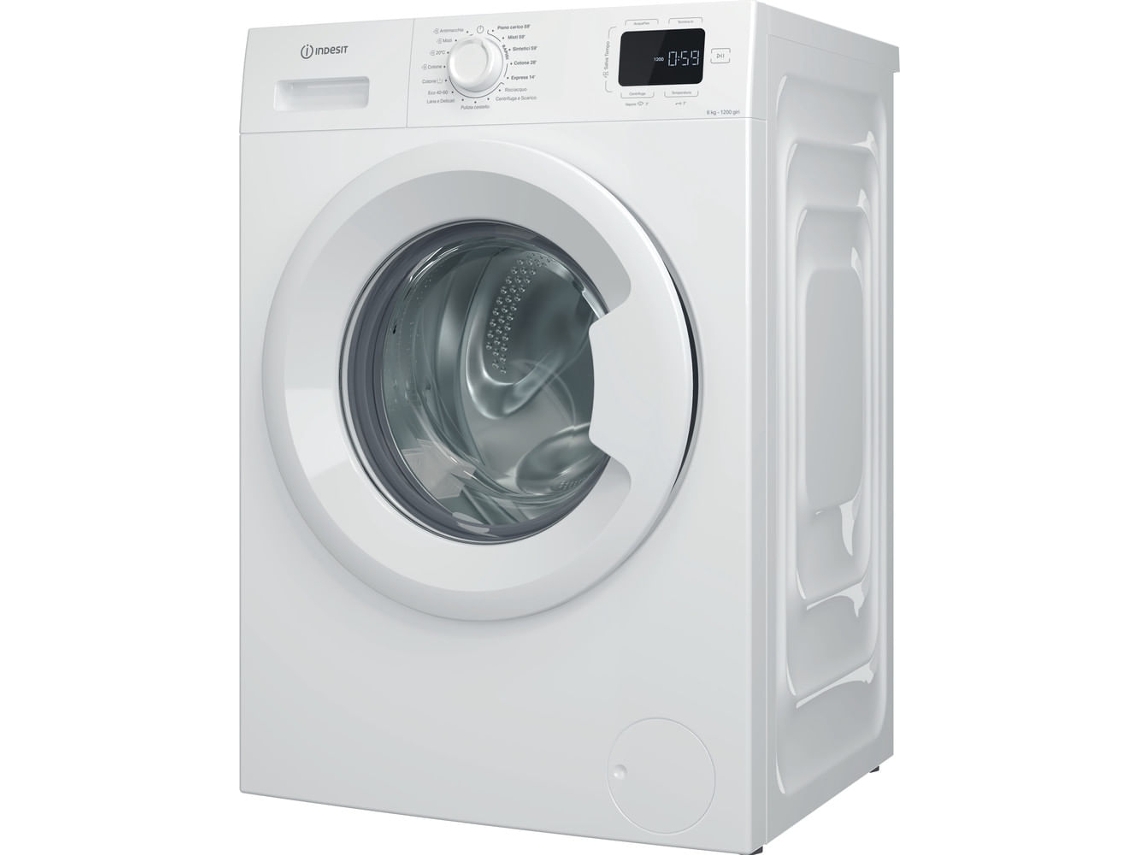Lavadora Indesit IM 642B My Time It de carga frontal, 6 kg, 1200 rpm, blanca