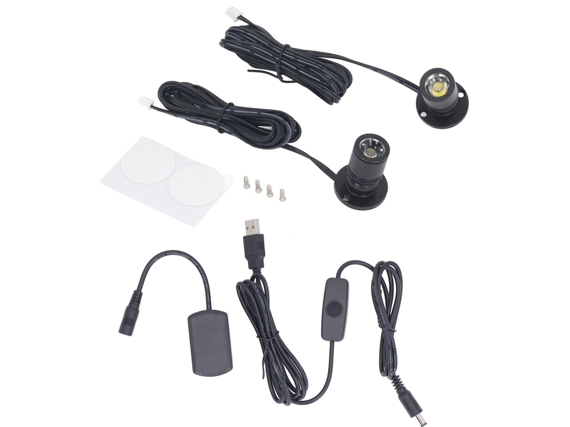2026-foco Mini Led Regulable 5v Luz Natural Para Joyeros Gabinetes Patios Luz De Punto Usb Pequeño Negro