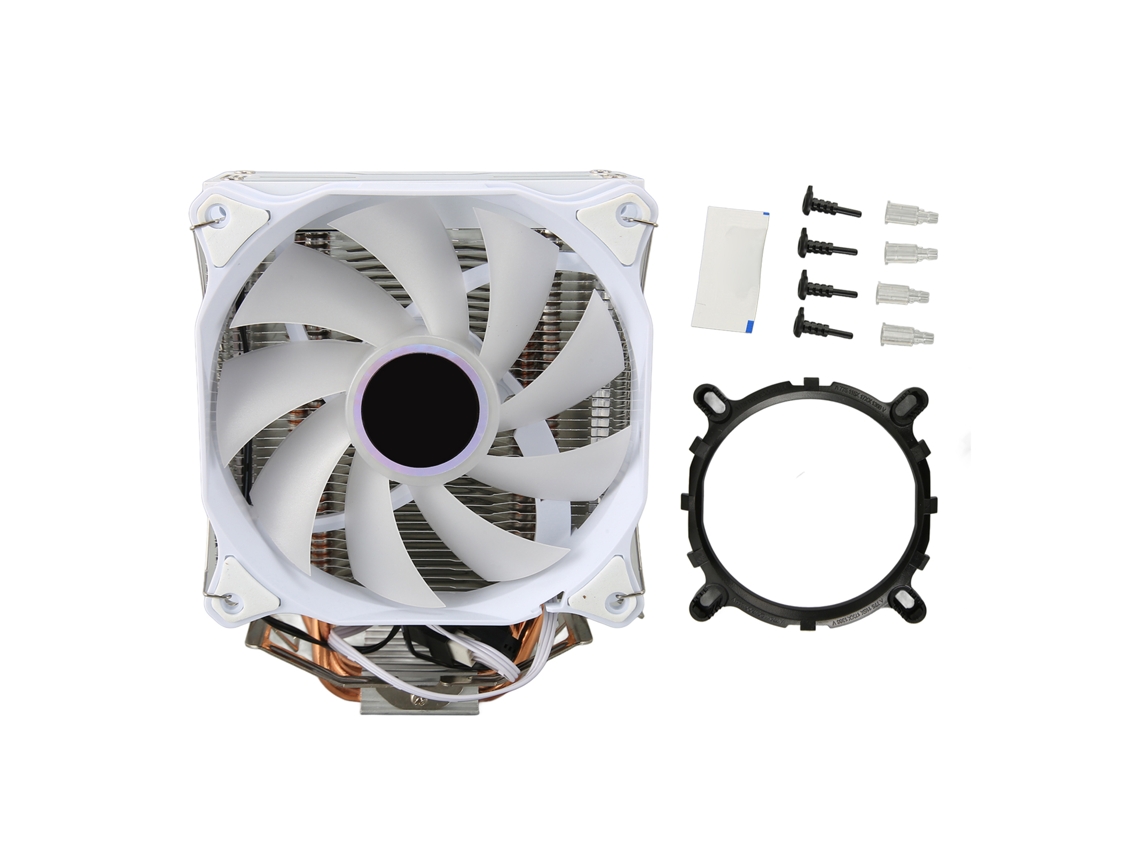 Enfriador De Aire Cpu Argb Con 4 Tubos De Calor De Cobre Y Radiador De 120mm Para Amd Am4 Am5 Intel 1700 1150 1155 1151