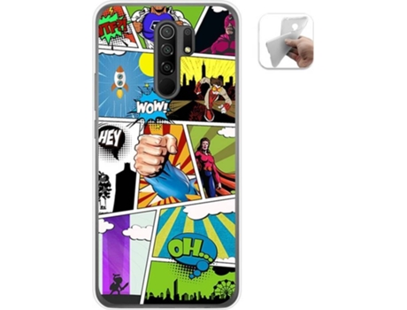 Carcasa Xiaomi Redmi 9 TUMUNDOSMARTPHONE Comic Multicolor