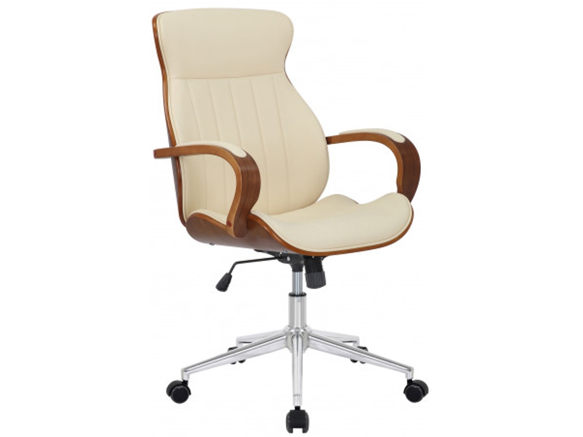 Silla de Escritorio DUDECOR (Acero - Nogueira)