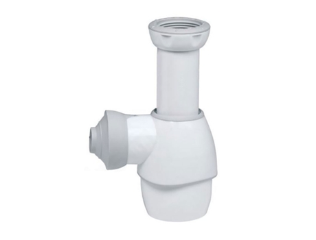Sifón de Desagüe Universal Todo en Uno de 32-43 mm con Conexión de Encaje para Válvula de Lavabo