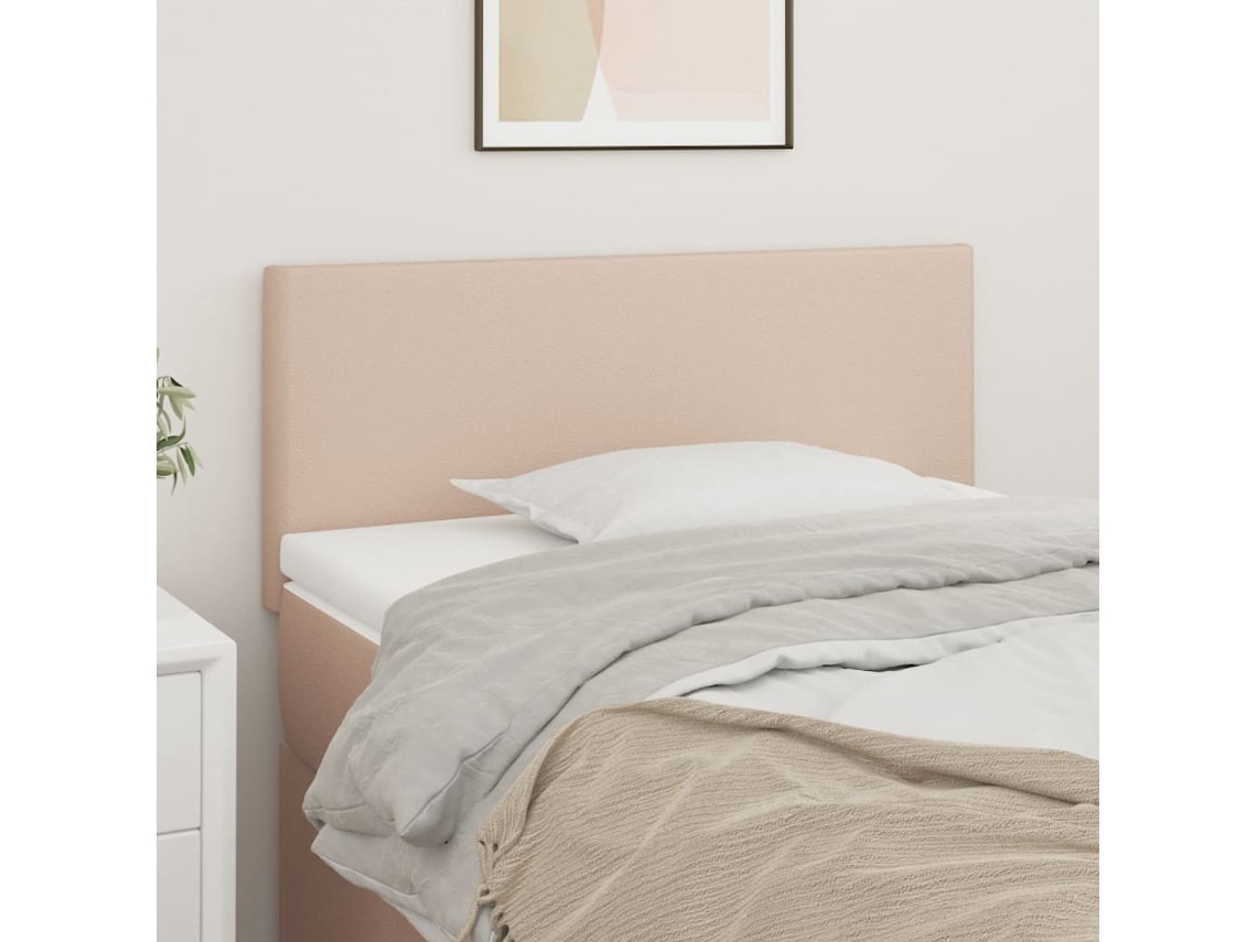 Cabecerocabecero De Camapanel De Cabecera De Cuero Sintético Color Capuchino 90x5x78/88 Cm