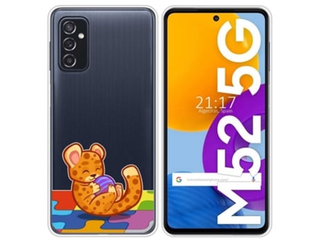 Carcasa Samsung Galaxy M52 5G TUMUNDOSMARTPHONE Dibujos Transparente Multicolor