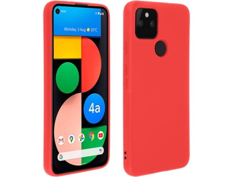 Carcasa Google Pixel 4A 5G AVIZAR Semirrígida Mate Rojo